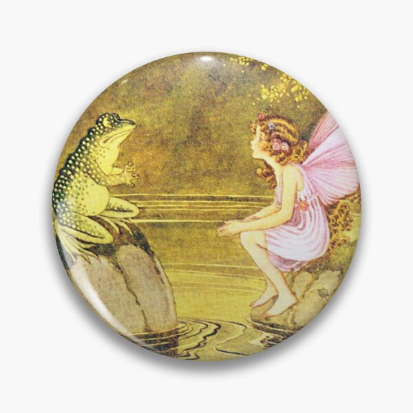 Item preview, Frog and Fairy Talking -Ida Rentoul Outhwaite designed and sold by forgottenbeauty.