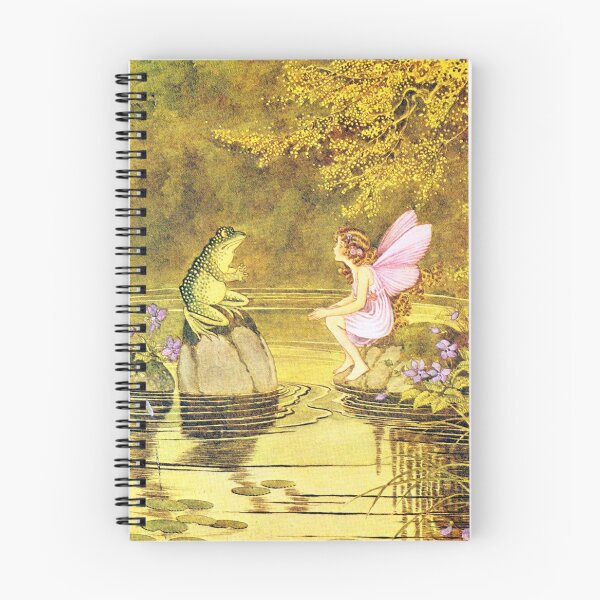Item preview, Frog and Fairy Talking -Ida Rentoul Outhwaite designed and sold by forgottenbeauty.