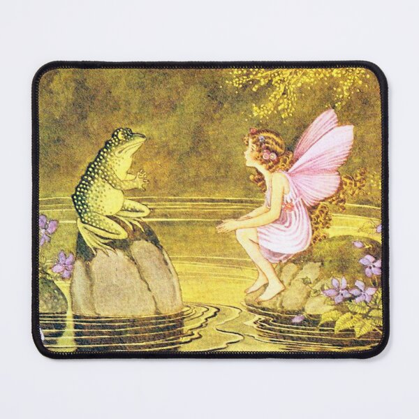 Item preview, Frog and Fairy Talking -Ida Rentoul Outhwaite designed and sold by forgottenbeauty.