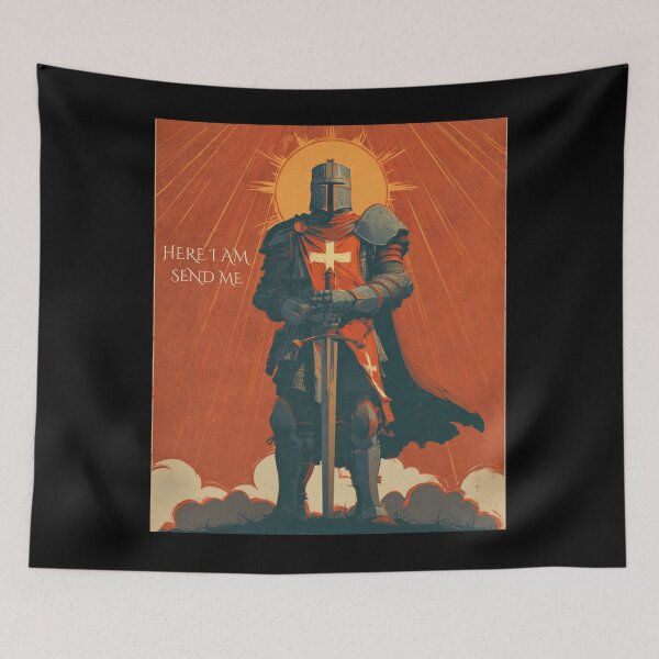 Item preview, Here I Am Send Me Christian Knight Faith Mission designed and sold by D-Oles-Mercher.
