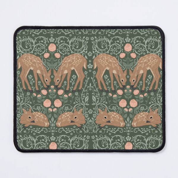 Item preview, Deer and Dahlias Pattern designed and sold by DreamyDiversion.