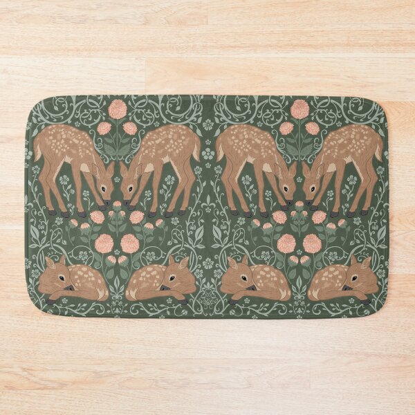 Item preview, Deer and Dahlias Pattern designed and sold by DreamyDiversion.