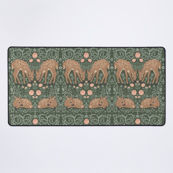 Item preview, Deer and Dahlias Pattern designed and sold by DreamyDiversion.