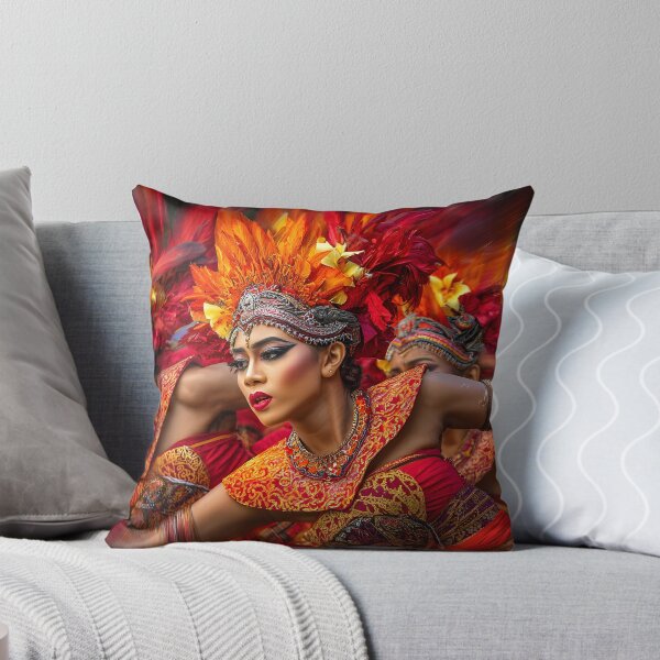 Item preview, Vibrant Cultural Dancers in Fiery Costumes designed and sold by Artessie.