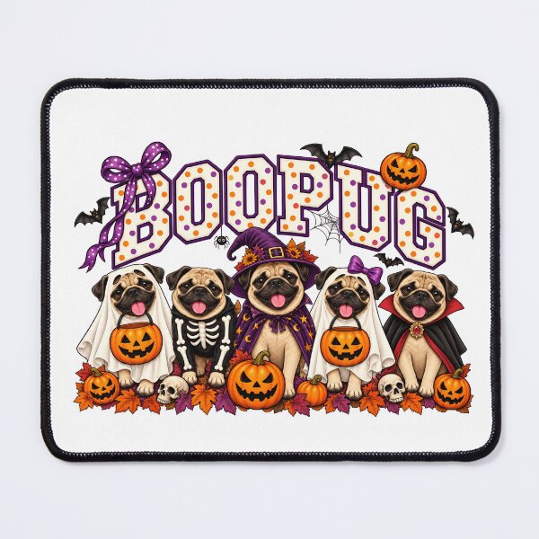 Item preview, Halloween Boo Pug Dog Spooky Season designed and sold by LASTIQUE-dd.