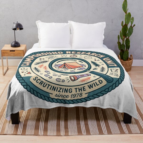 Item preview, Funny Campground Research Unit Vintage Science Camping Outdoor designed and sold by mood-draftsman.