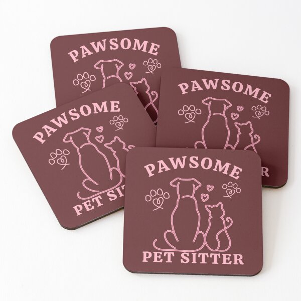 Item preview, Pawsome Pet Sitter, Cat dog Nanny, Gift for Pet Sitter, Love Animals designed and sold by Forevermore.