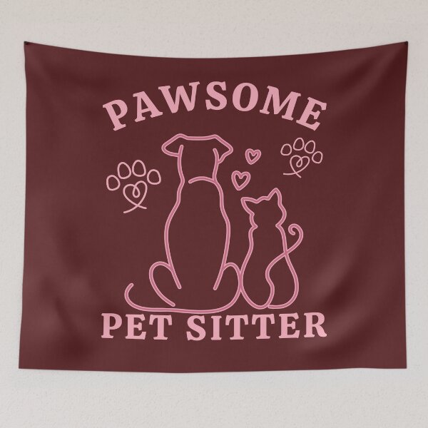 Item preview, Pawsome Pet Sitter, Cat dog Nanny, Gift for Pet Sitter, Love Animals designed and sold by Forevermore.