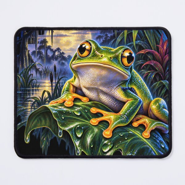 Item preview, Moonlit Frog Fantasy – Magical Nature Art designed and sold by RkskArt.