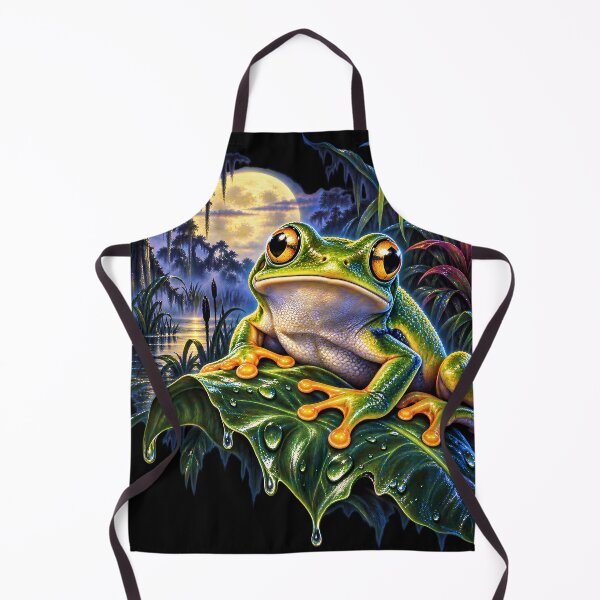 Item preview, Moonlit Frog Fantasy – Magical Nature Art designed and sold by RkskArt.