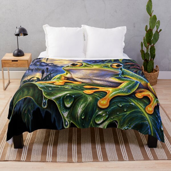 Item preview, Moonlit Frog Fantasy – Magical Nature Art designed and sold by RkskArt.