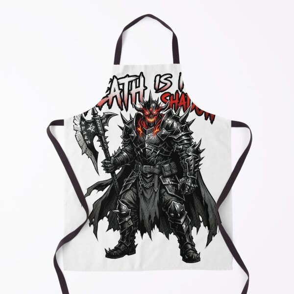Item preview, Death Is My Shadow - Dark Fantasy Knight Battleaxe Graphic Art designed and sold by robertronda1.