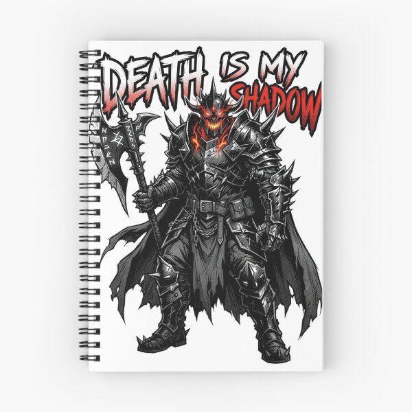 Item preview, Death Is My Shadow - Dark Fantasy Knight Battleaxe Graphic Art designed and sold by robertronda1.