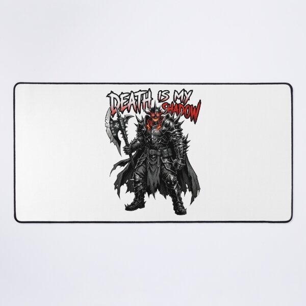 Item preview, Death Is My Shadow - Dark Fantasy Knight Battleaxe Graphic Art designed and sold by robertronda1.