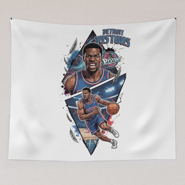 Item preview, Detroit Basketball Star Player Athletic Graphic Art designed and sold by BlasiseDS.