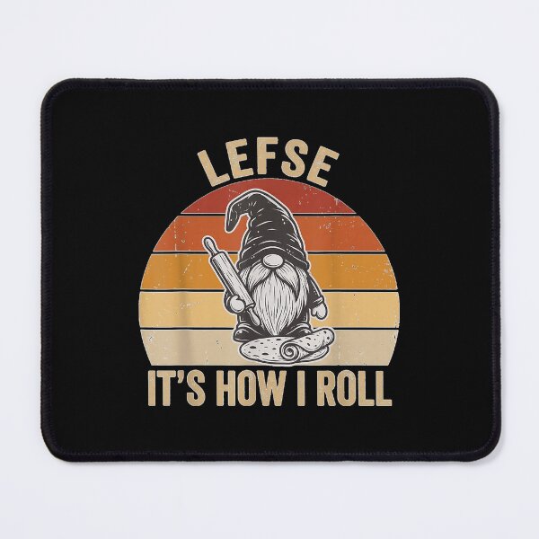 Item preview, It's How I Roll Lefse Norwegian Christmas Gnome Lutefisk designed and sold by GenioFin.