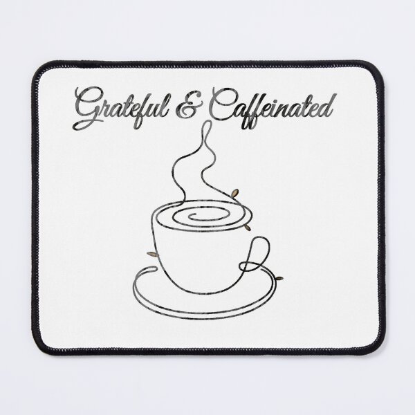 Item preview, "Grateful & Caffeinated" Retro designed and sold by ShopCNTS.