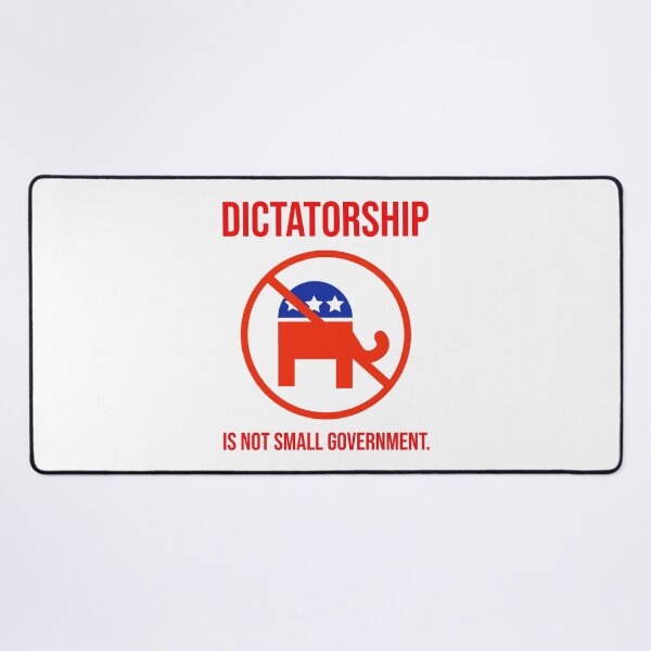 Item preview, Dictatorship is not small government.  designed and sold by Rachel the Artist .