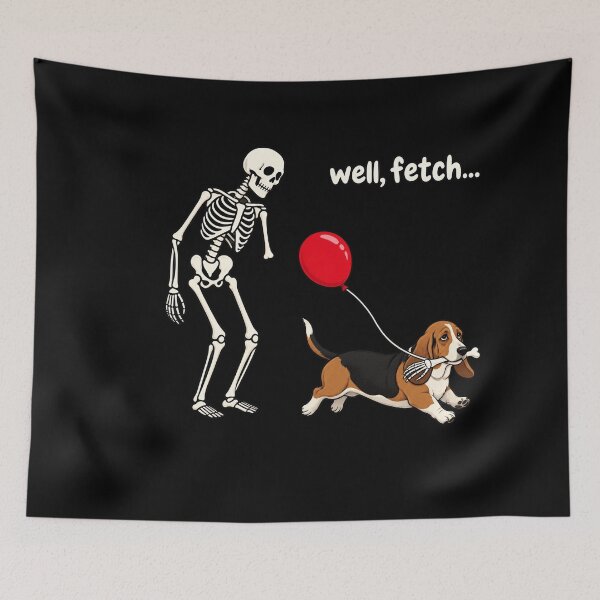 Item preview, Basset Hound Dog Lover Halloween Skeleton Balloon designed and sold by LASTIQUE-dd.