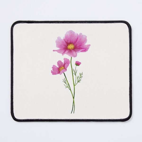 Item preview, Pink cosmos bouquet watercolour floral art  designed and sold by moteemade.