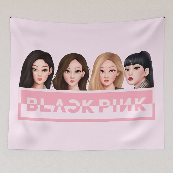 Item preview, Blackpink cartoon designed and sold by Pop Cult Peaks.