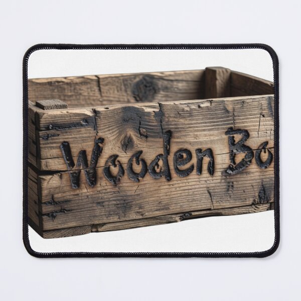 Item preview, Wooden Box – Rustic Stamp Logo Sticker designed and sold by Imaginarium of Chaos falcon88 .