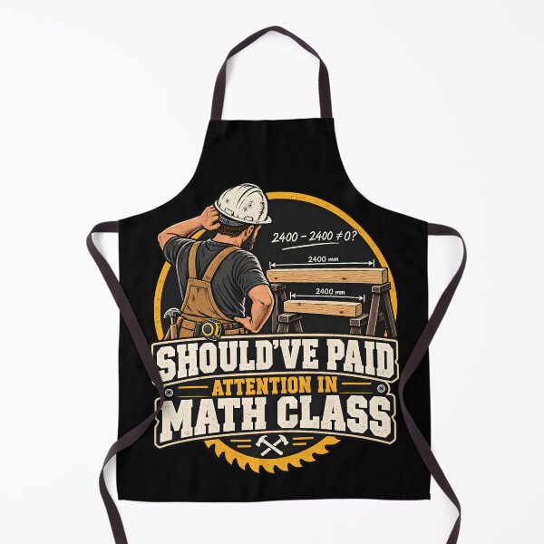 Item preview, Should've Paid Attention In Math Class – Funny Carpenter & Construction Design designed and sold by CalmWorldShop.