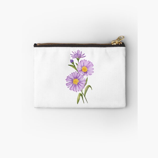 Item preview, Purple aster bouquet watercolour floral art  designed and sold by moteemade.