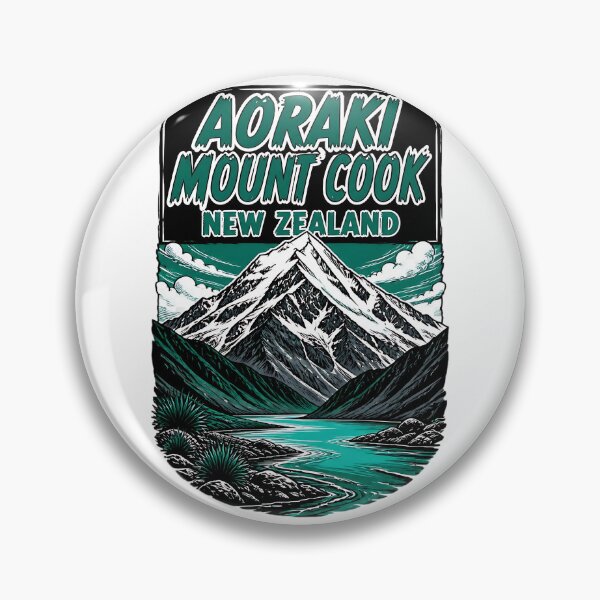 Item preview, Aoraki Mount Cook New Zealand Vintage Travel designed and sold by TravelersGems.