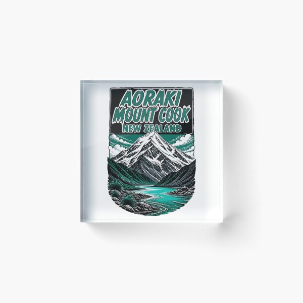 Item preview, Aoraki Mount Cook New Zealand Vintage Travel designed and sold by TravelersGems.