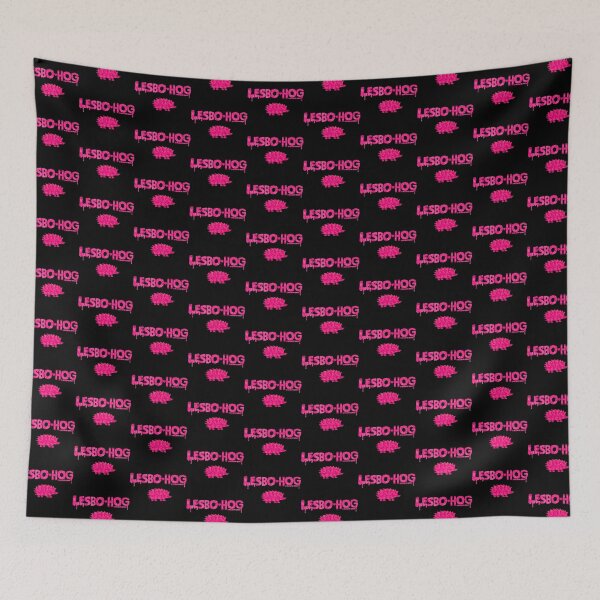 Item preview, LESBO-HOG Pink Black Merch designed and sold by ChainsawsShop.