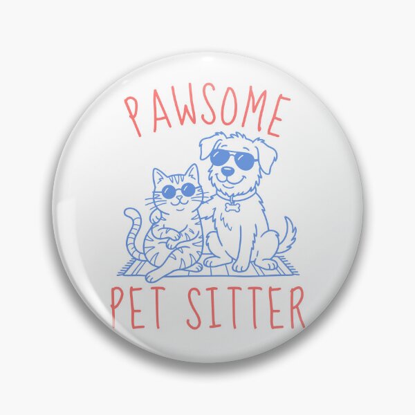 Item preview,  Pawsome Pet Sitter, Cat dog Nanny, Gift for Pet Sitter, Love Cats Dogs Animals designed and sold by Forevermore.