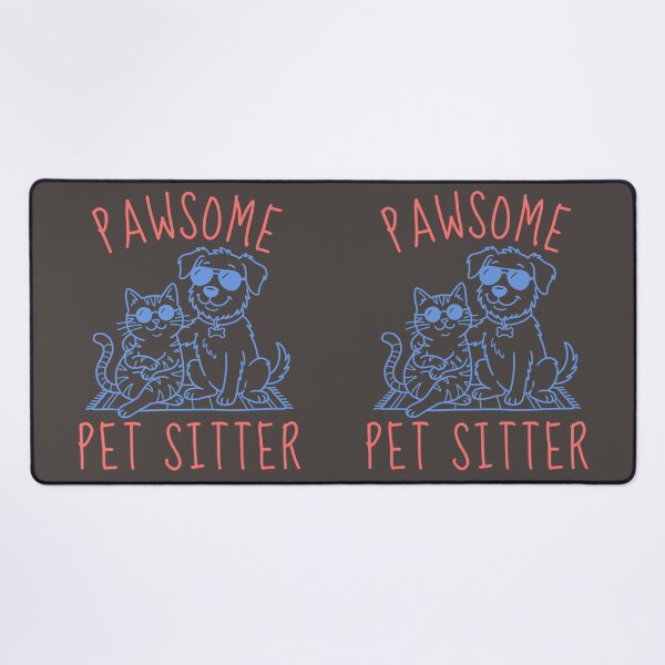 Item preview, Pawsome Pet Sitter, Cat dog Nanny, Gift for Pet Sitter, Love Cats Dogs Animals designed and sold by Forevermore.