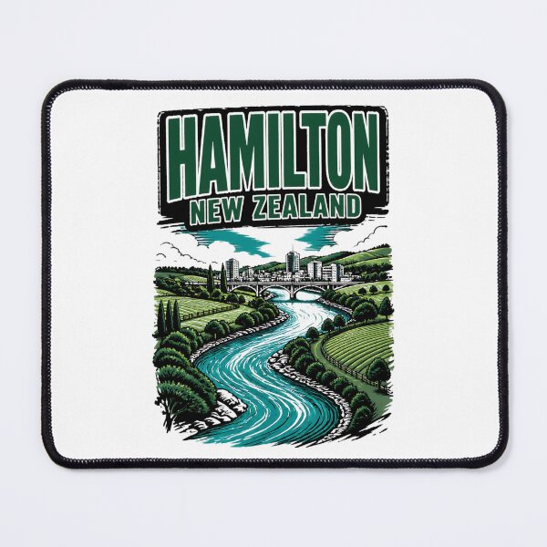 Item preview, Hamilton New Zealand Vintage Travel Tourism designed and sold by TravelersGems.