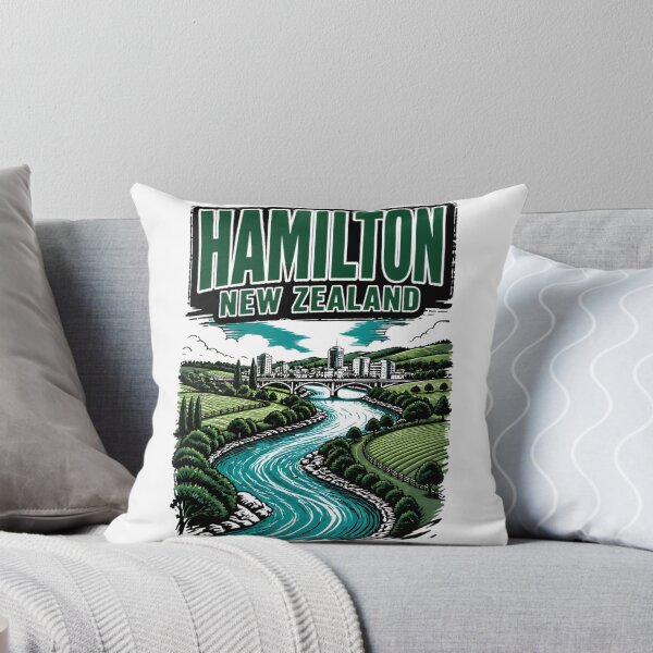 Item preview, Hamilton New Zealand Vintage Travel Tourism designed and sold by TravelersGems.