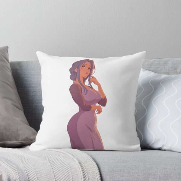 Item preview, Elegant Purple Dress Anime Girl - Retro 90s Cartoon Style designed and sold by  Hollow Moon Studios..