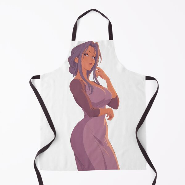 Item preview, Elegant Purple Dress Anime Girl - Retro 90s Cartoon Style designed and sold by  Hollow Moon Studios..