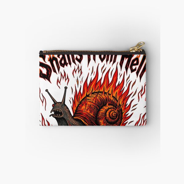 Item preview, Snails from Hell – Flaming Metal Snail Sticker designed and sold by Imaginarium of Chaos falcon88 .