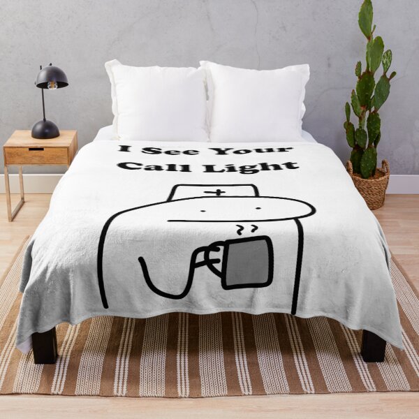 Item preview, I See Your Call Light Funny Nurse Flork Meme designed and sold by darkskinbender.