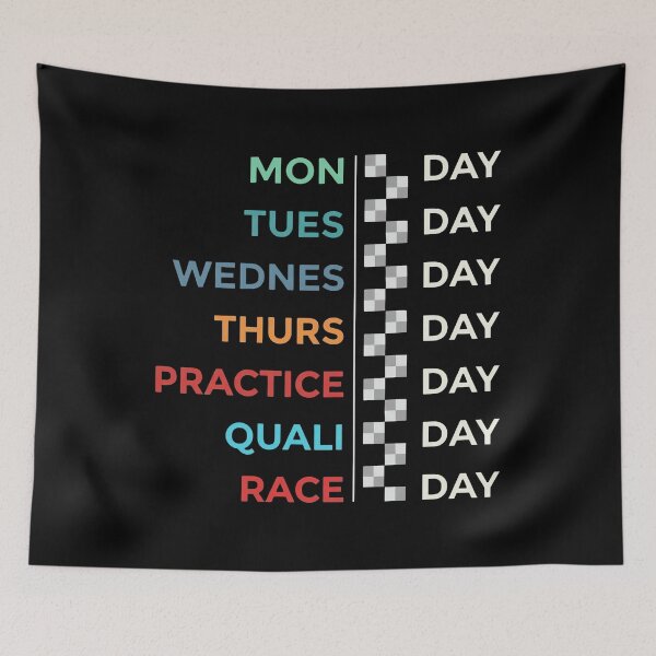Item preview, Formula 1 - Race Week Schedule designed and sold by ElizaErger.