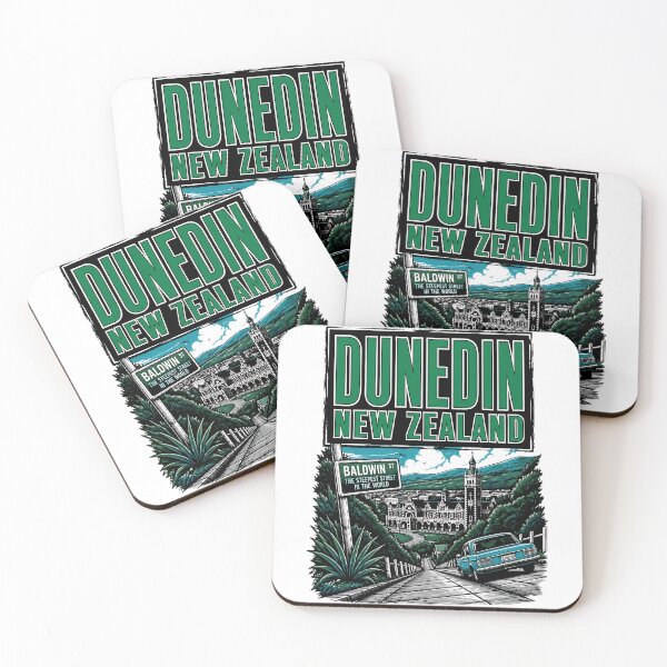 Item preview, Dunedin New Zealand Vintage Travel Tourism designed and sold by TravelersGems.