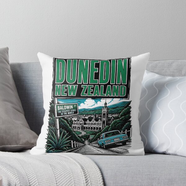 Item preview, Dunedin New Zealand Vintage Travel Tourism designed and sold by TravelersGems.