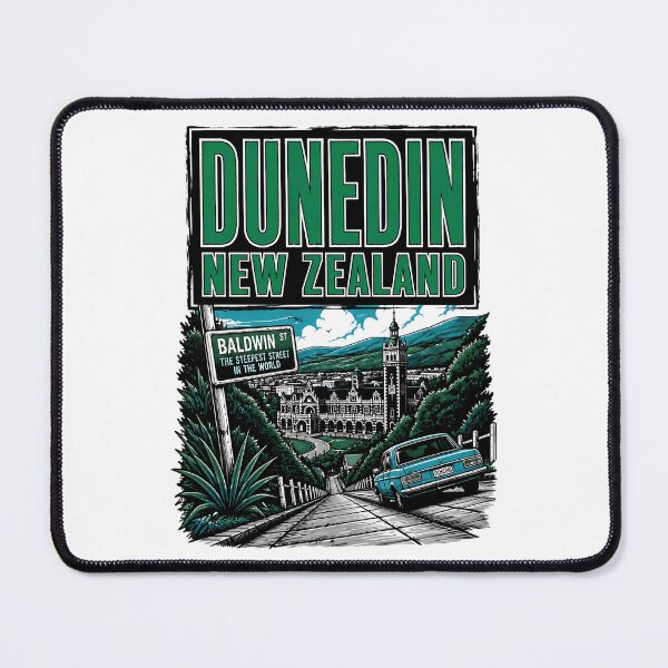 Item preview, Dunedin New Zealand Vintage Travel Tourism designed and sold by TravelersGems.