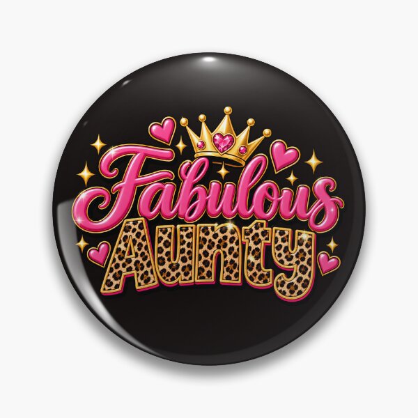 Item preview, Fabulous Aunty Leopard Print Gold Crown Bold Typography Design designed and sold by WHDProduction45.