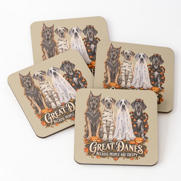 Item preview, Great Danes Because People Are Creepy Halloween Monsters designed and sold by AmiGraph.