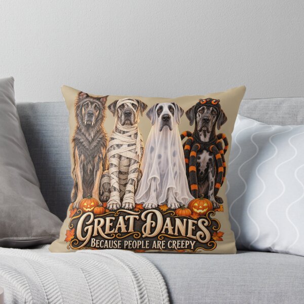 Item preview, Great Danes Because People Are Creepy Halloween Monsters designed and sold by AmiGraph.