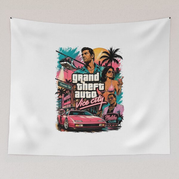 Item preview, GTA Vice City Retro Miami designed and sold by Endgameco.