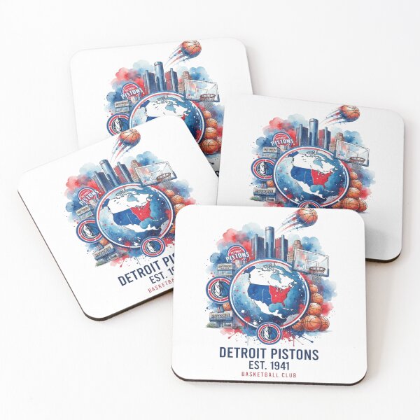 Item preview, Detroit Basketball Club Skyline Map Heritage Art designed and sold by BlasiseDS.