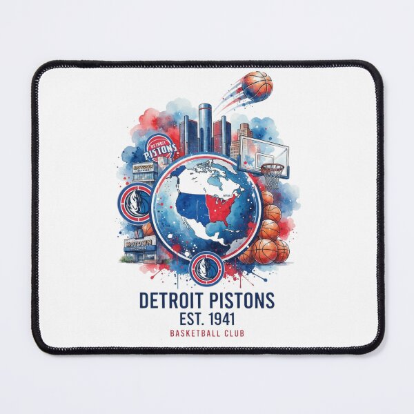 Item preview, Detroit Basketball Club Skyline Map Heritage Art designed and sold by BlasiseDS.