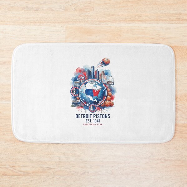 Item preview, Detroit Basketball Club Skyline Map Heritage Art designed and sold by BlasiseDS.